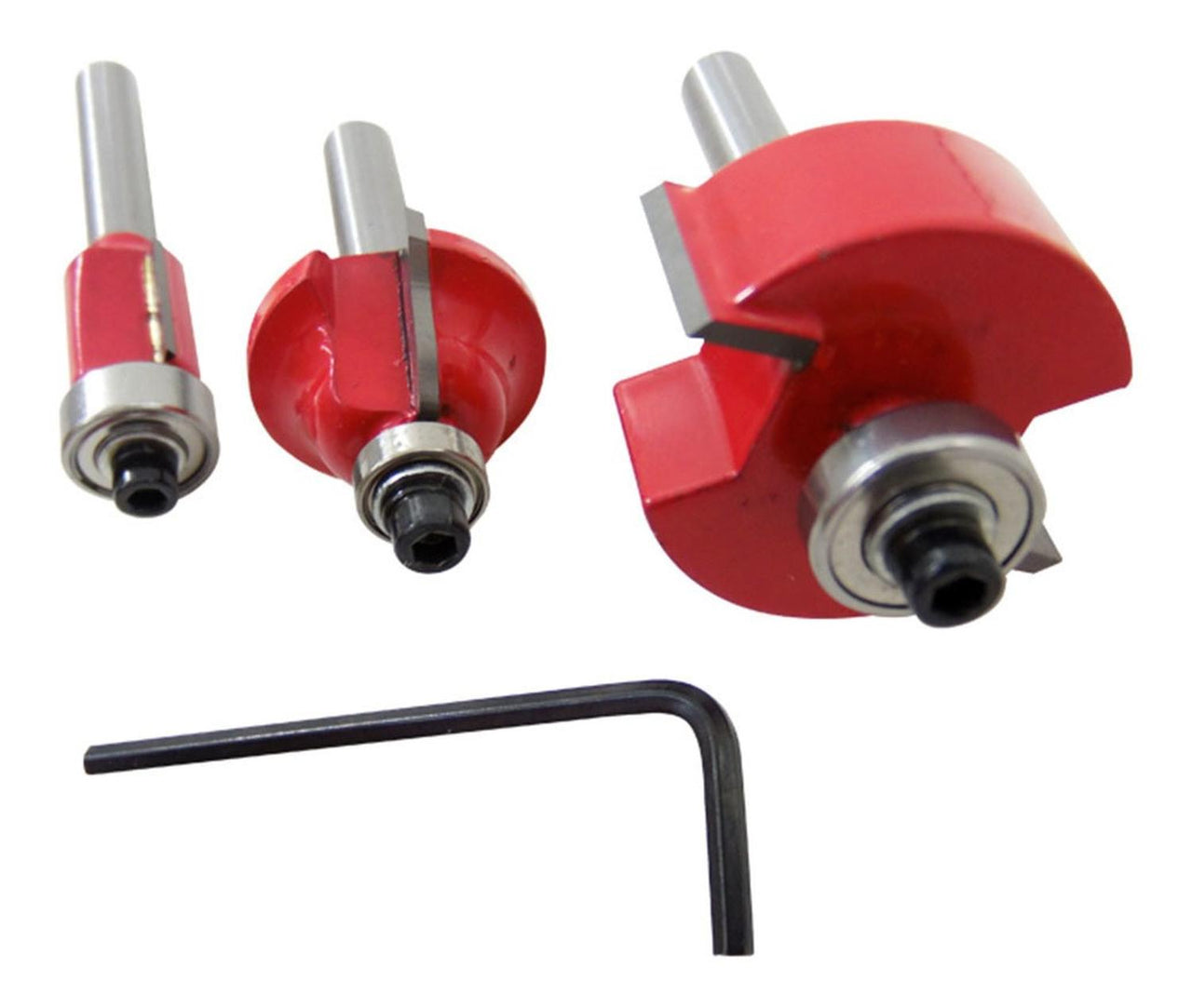 Brocas Fresas 1/4 Carburo 6,35mm Router Rebajadora Kit 15pzs