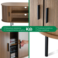 Thumbnail for Buró Mesa De Noche Maple Recámara Mdf Cómoda Minimalista