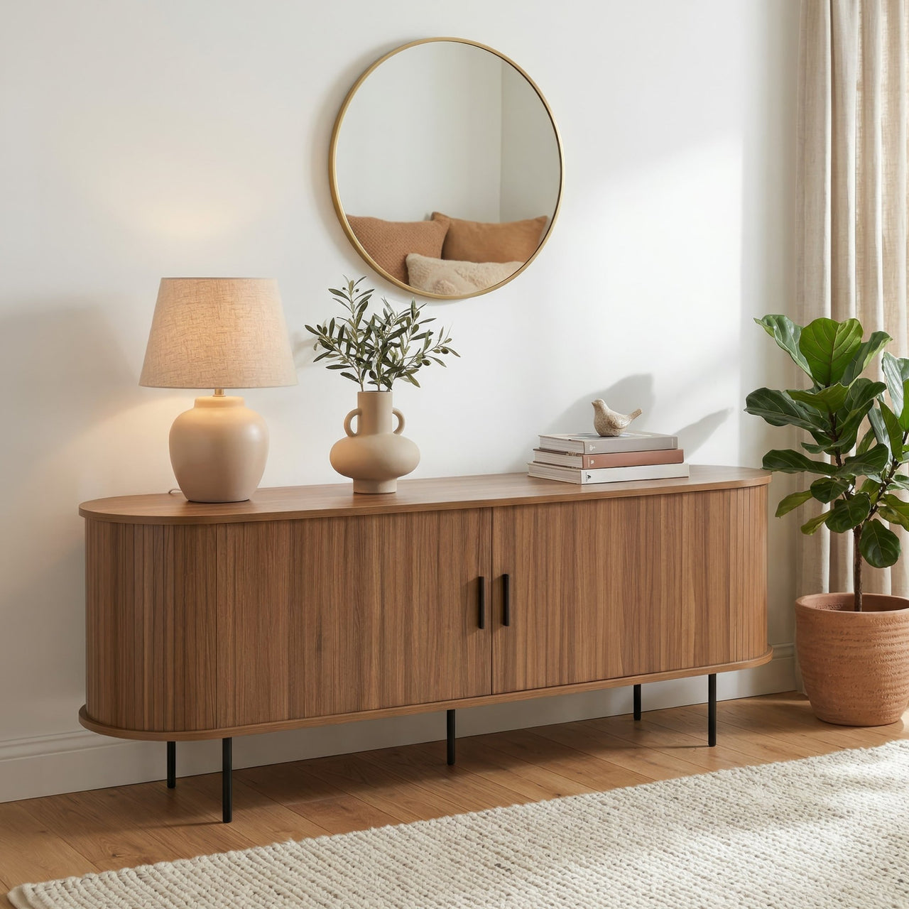 Buró Mesa De Noche Maple Recámara Mdf Cómoda Minimalista
