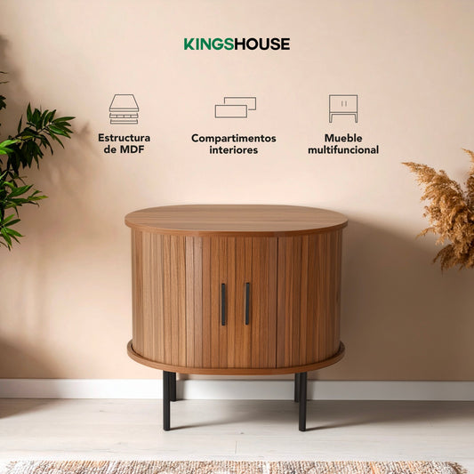 Buró Mesa De Noche Maple Vintage Minimalista Recámara MDFBUR - MAPLE1 - MAD