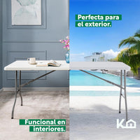 Thumbnail for Mesa plegable 180 cm Exterior Jardín Portafolio 2 Piezas