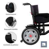 Thumbnail for Silla De Ruedas Plegable Eléctrica Todoterreno Portatil Lujo