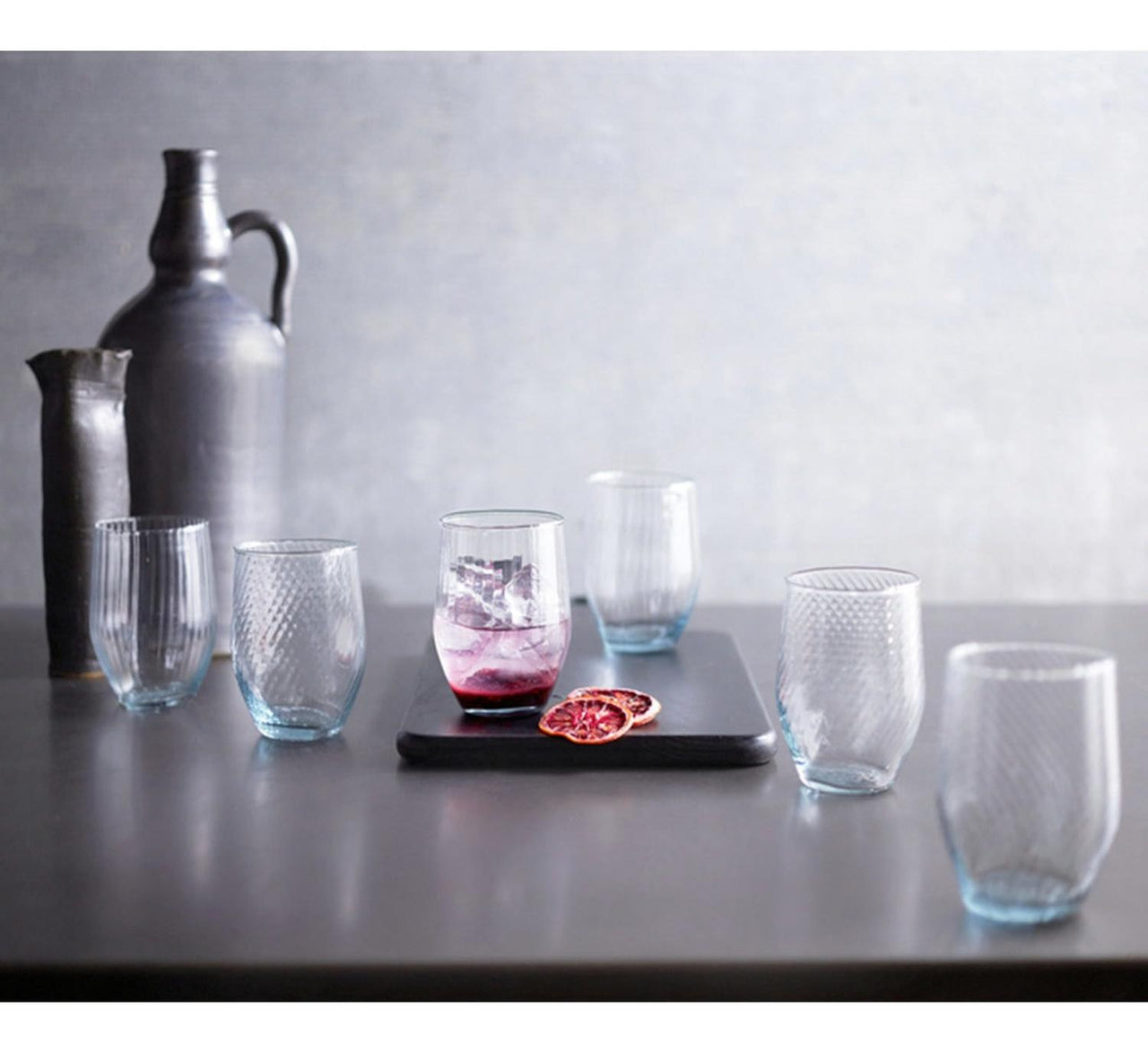 Vasos Stemless Curvos Vidrio 6 Pzas Luna Prologue Bar Libbey