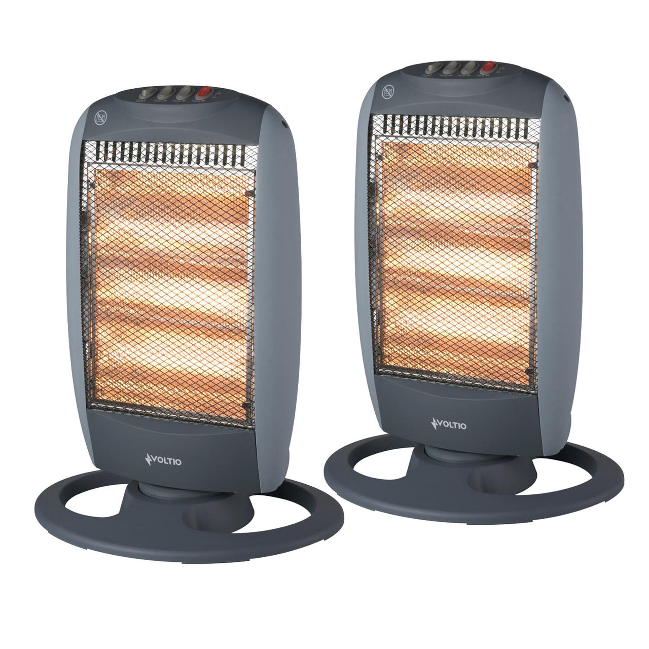 Calefactor Calentador Halogeno Electrico 3 Niveles 2pzas