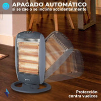 Thumbnail for Calefactor Calentador Halogeno Electrico 3 Niveles 2pzas