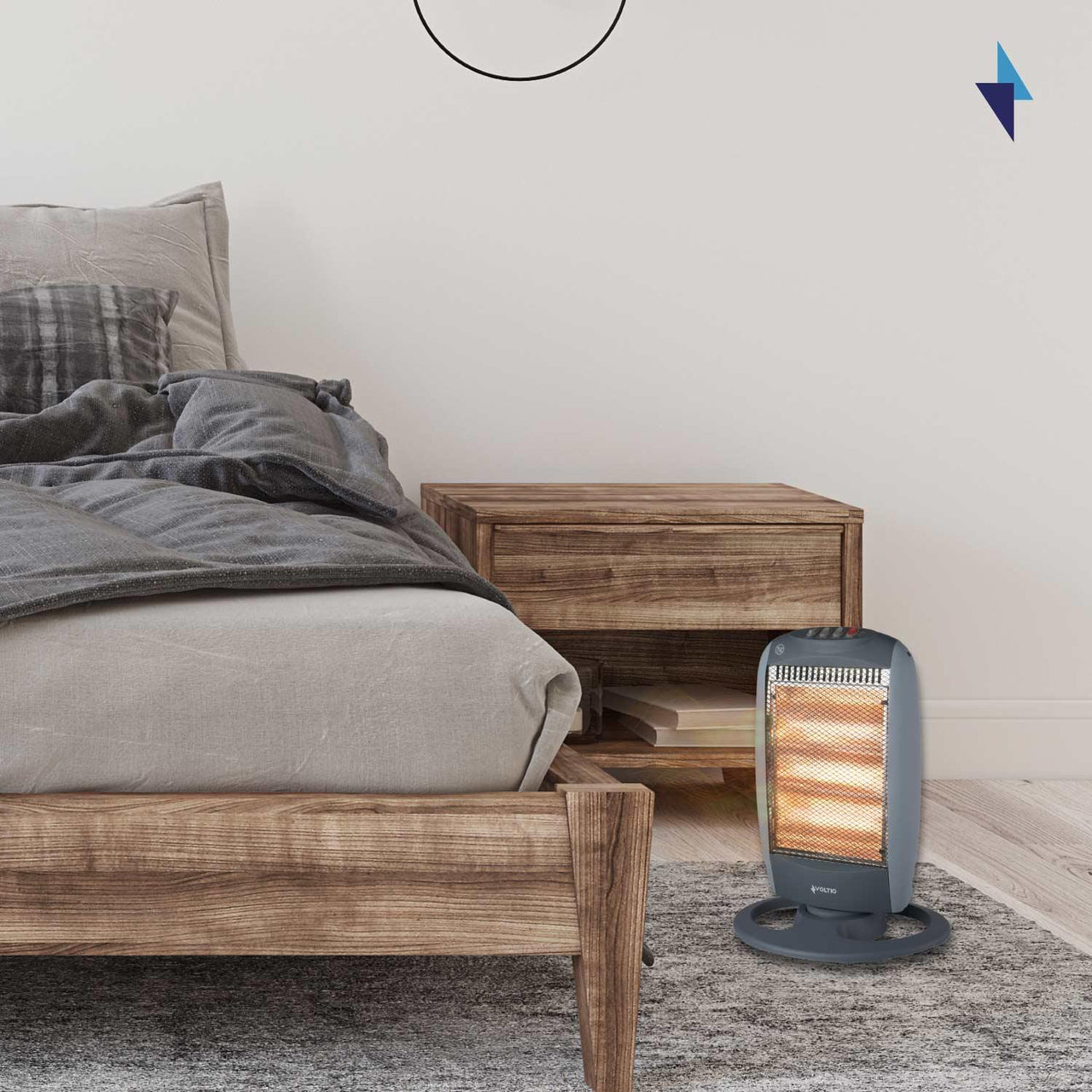 Calefactor Calentador Halogeno Electrico 3 Niveles 2pzas