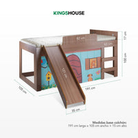 Thumbnail for Cama Individual Resbaladilla Tobogán Mini Loft KingsHouse