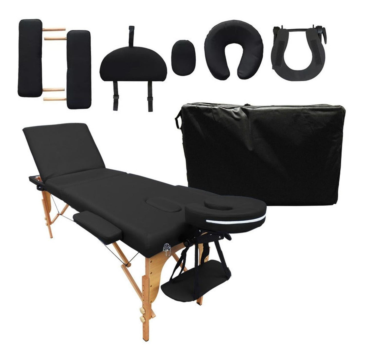 Cama Masaje Plegable 3 Secciones Spa Tatuaje Tattoo Salon