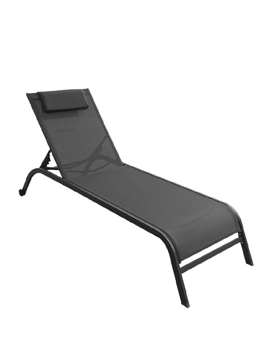 Camastro Exterior Textileno Reclinable Silla de Playa JardinLOUNGE-GRO