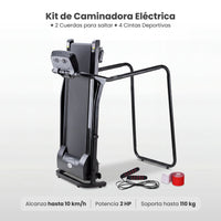 Thumbnail for Caminadora 10 km/h + Cuerdas Saltar + Cintas Kinesiológicas