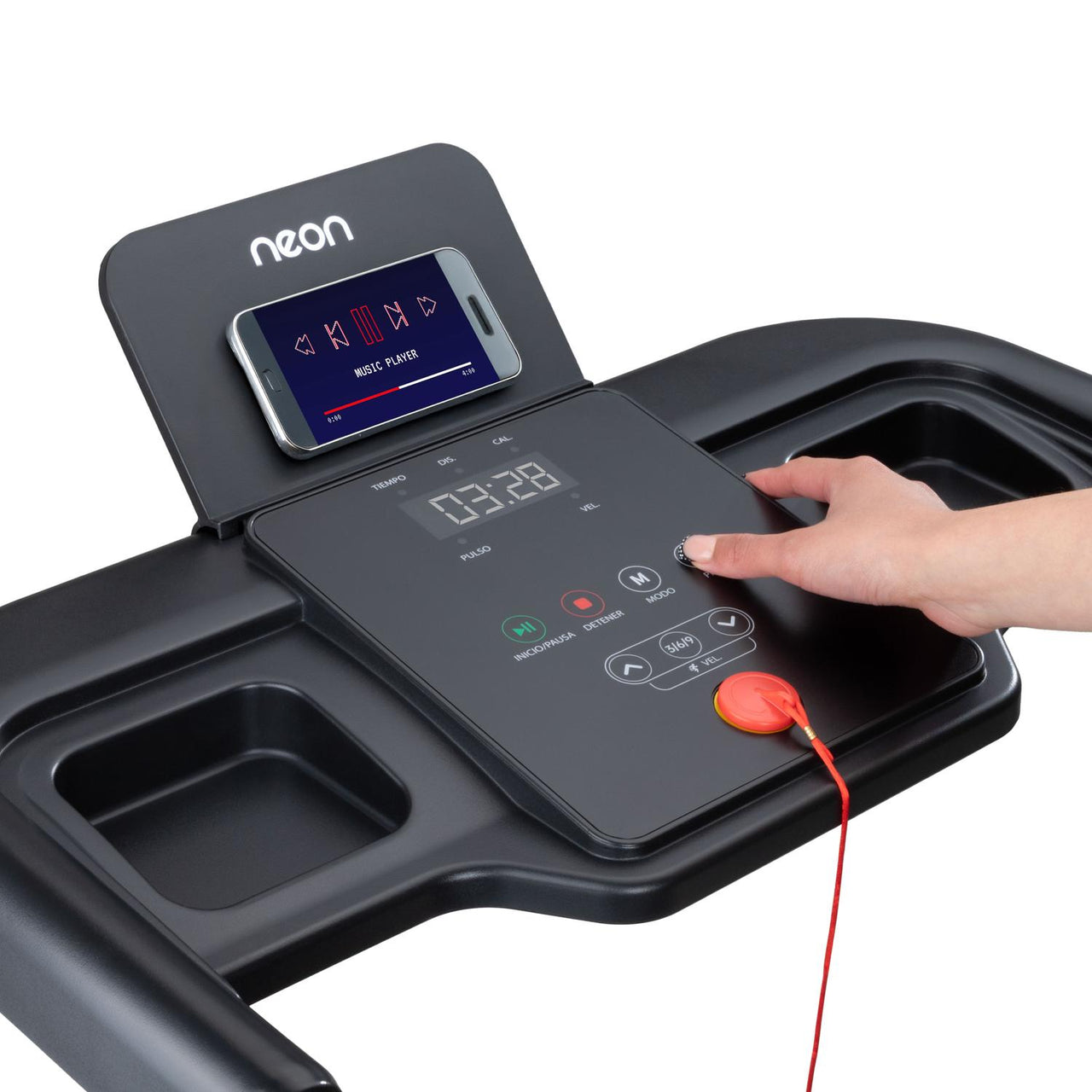 Caminadora 14 km/h + Cuerdas Saltar + Cintas Kinesiológicas