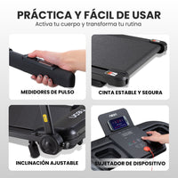 Thumbnail for Caminadora Corredora Eléctrica 2 HP 14 Km/h Monitor Digital