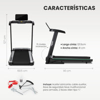 Thumbnail for Caminadora Eléctrica Cardio Fitness Con Monitor Smart LED