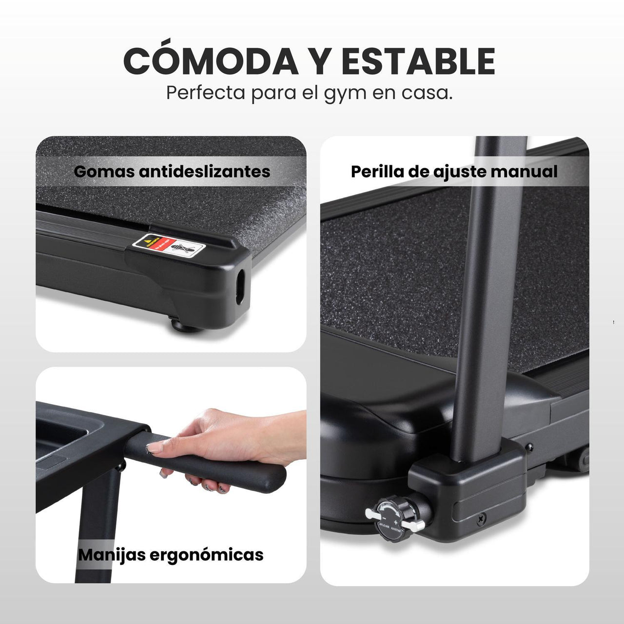 Caminadora Eléctrica Plegable 10 km/h Kit Ejercicio 7 piezas