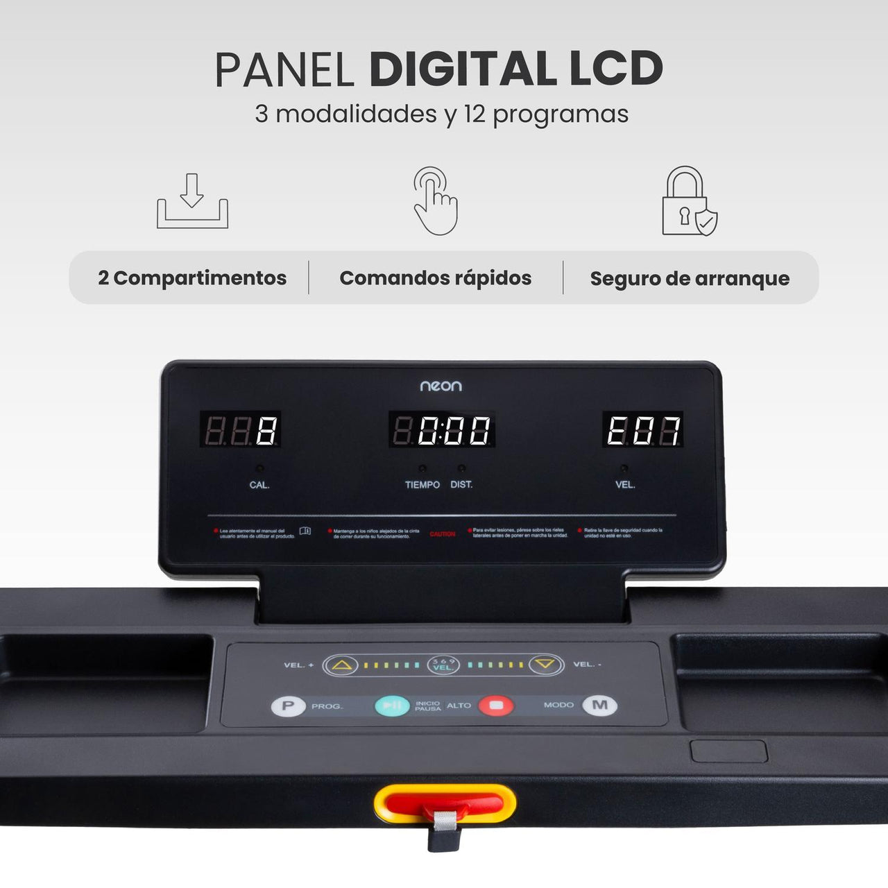 Caminadora Eléctrica Plegable 10 km/h Kit Ejercicio 7 piezas