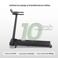 Thumbnail for Caminadora Eléctrica Plegable 10 km/h Kit Ejercicio 7 piezas