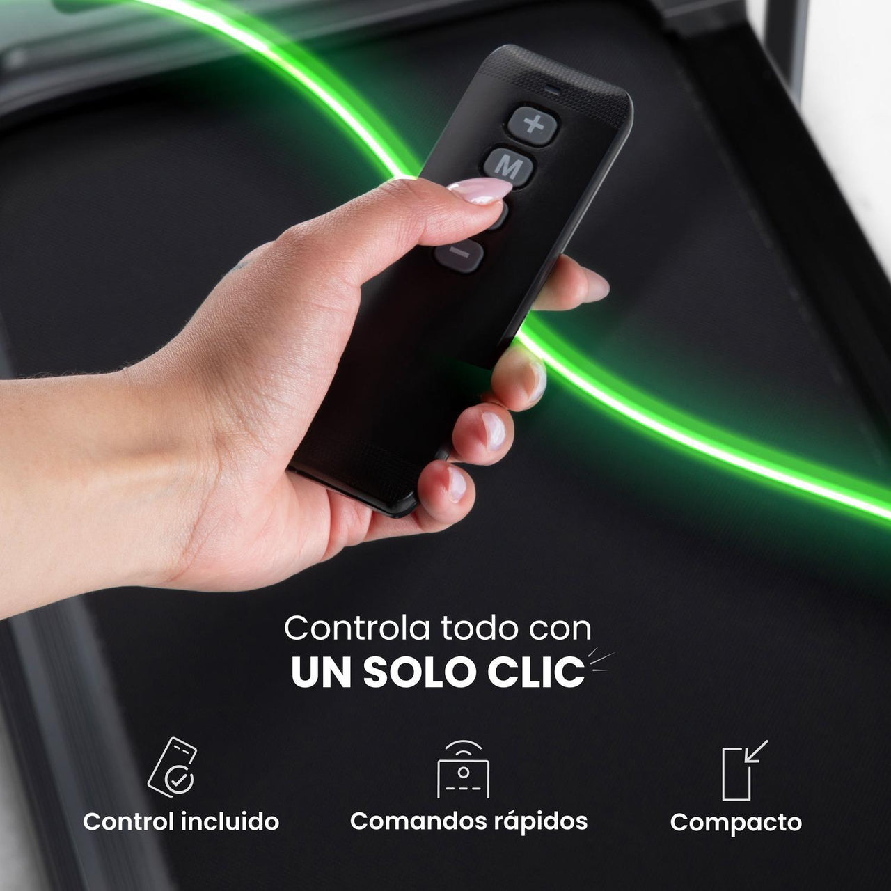 Caminadora Eléctrica Plegable Control Remoto + Kit Cardio
