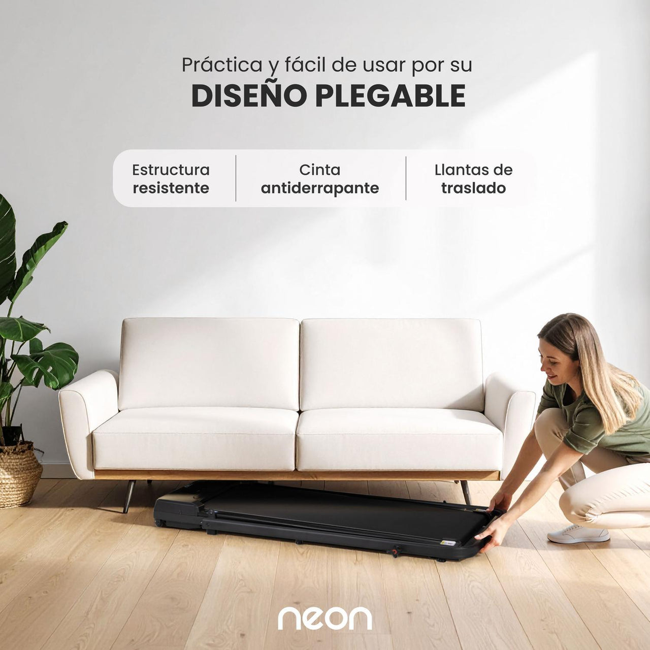 Caminadora Eléctrica Plegable Control Remoto + Kit Cardio