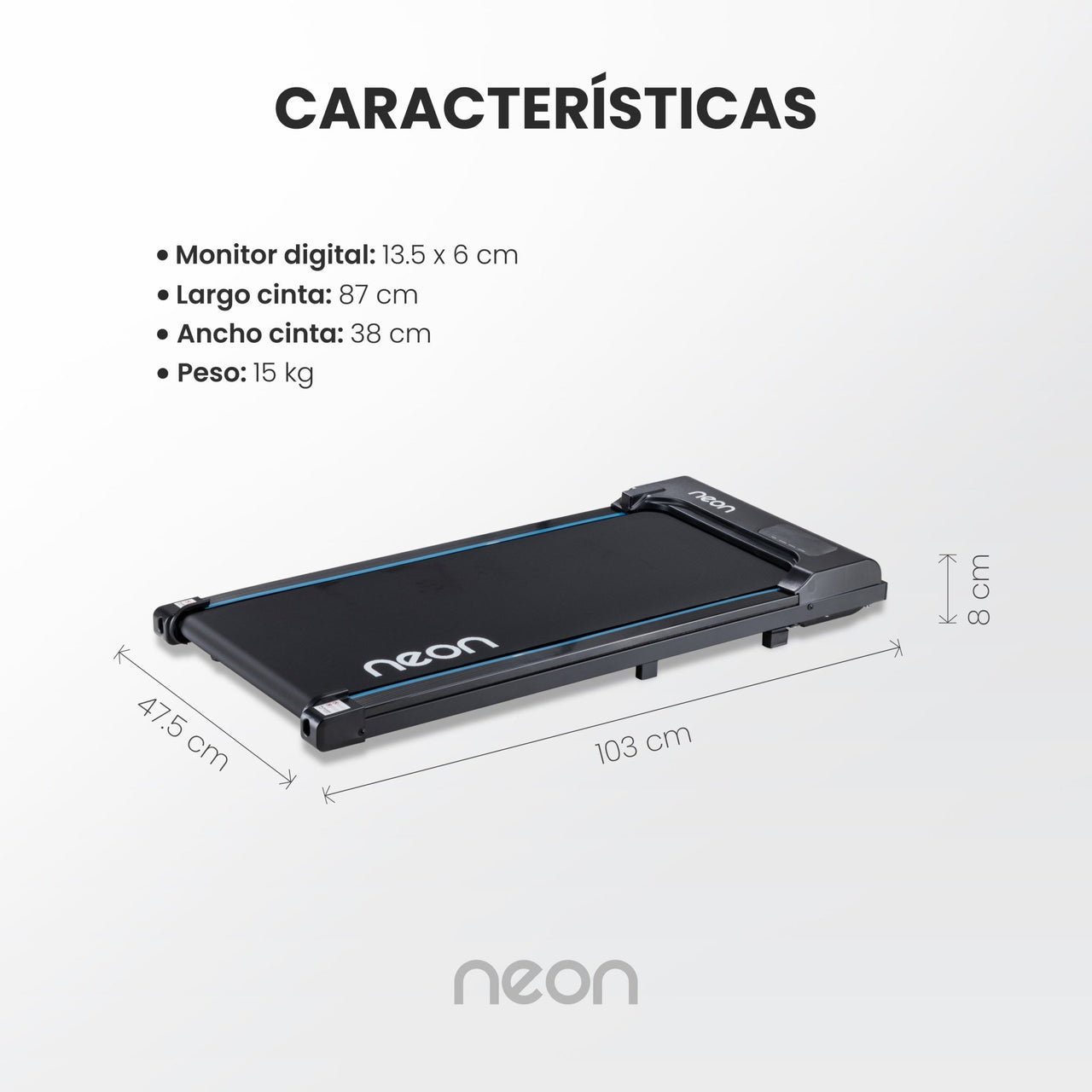 Caminadora Eléctrica Portátil 1.5HP 6 km/h Walking Pad