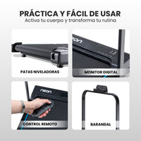 Thumbnail for Caminadora Plegable con Barandal Potencia 1.5HP 8km/h