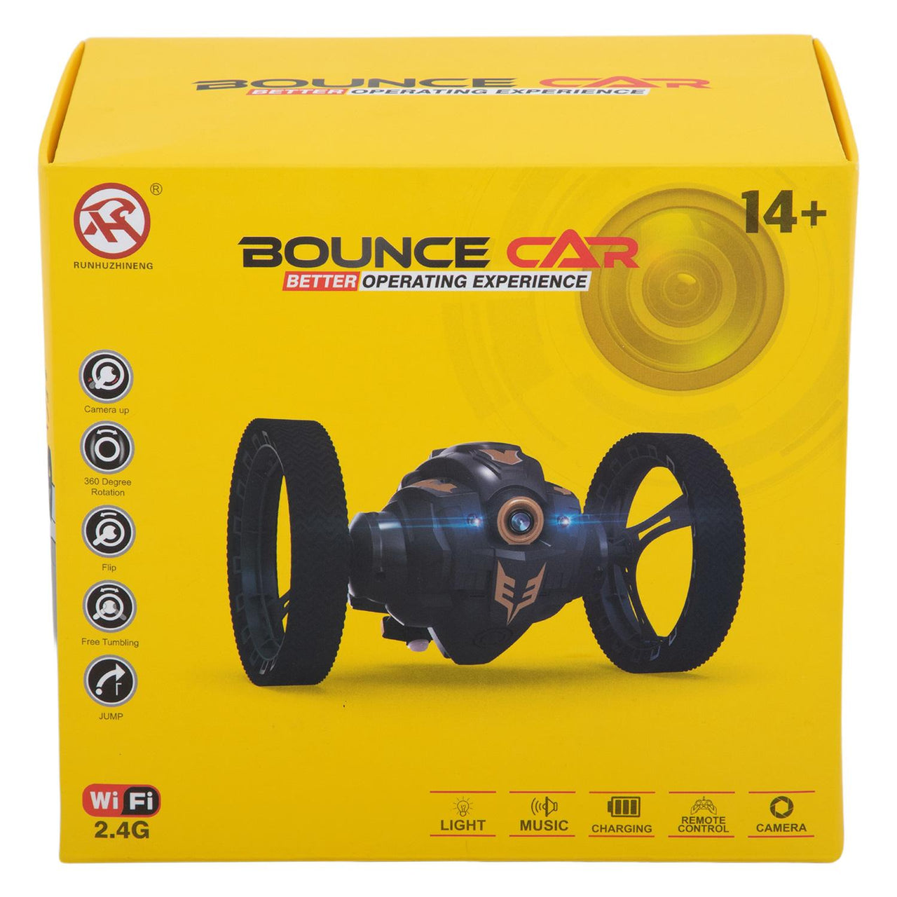 Carro Vehículo Acrobático RC con Cámara Luz y Sonido 2.4 Ghz