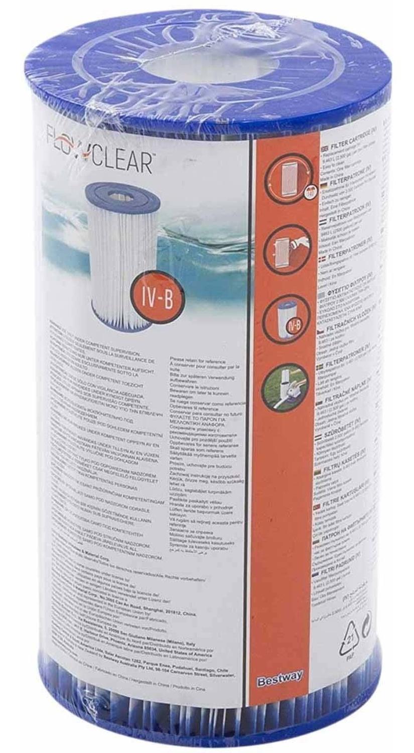 Cartucho Tipo Iv Filtro 4pzas Bomba Limpieza Alberca Bestway