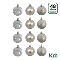 Thumbnail for Adorno Navidad 48pz Decoracion Esferas Navideñas 4cm