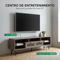 Thumbnail for Centro de Entretenimiento Mueble Pantalla 55” 2 Cajones