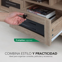 Thumbnail for Centro de Entretenimiento Mueble Pantalla 55” 2 Cajones