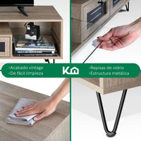 Thumbnail for Centro de Entretenimiento Mueble Pantalla 55” 2 Cajones