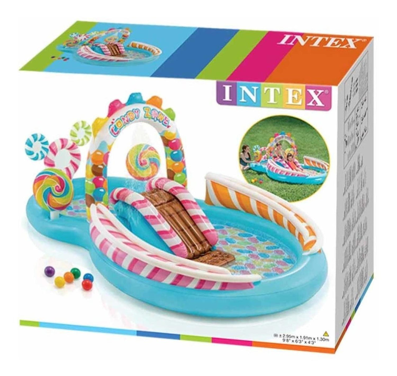 Centro De Juegos Inflable Alberca Piscina Resbaladilla Intex