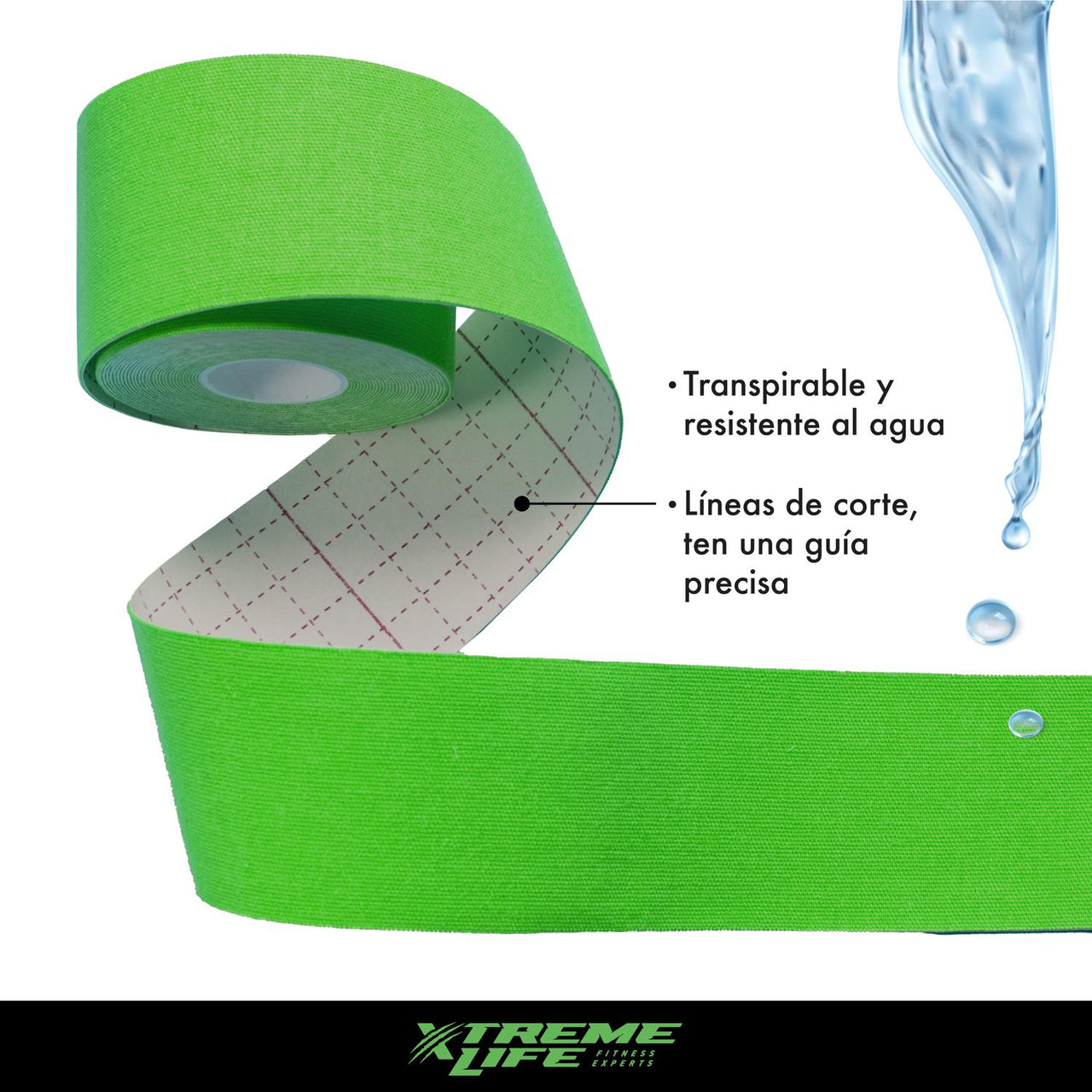 Cinta Kinesiologica Resistente Al Agua Kinesiotape