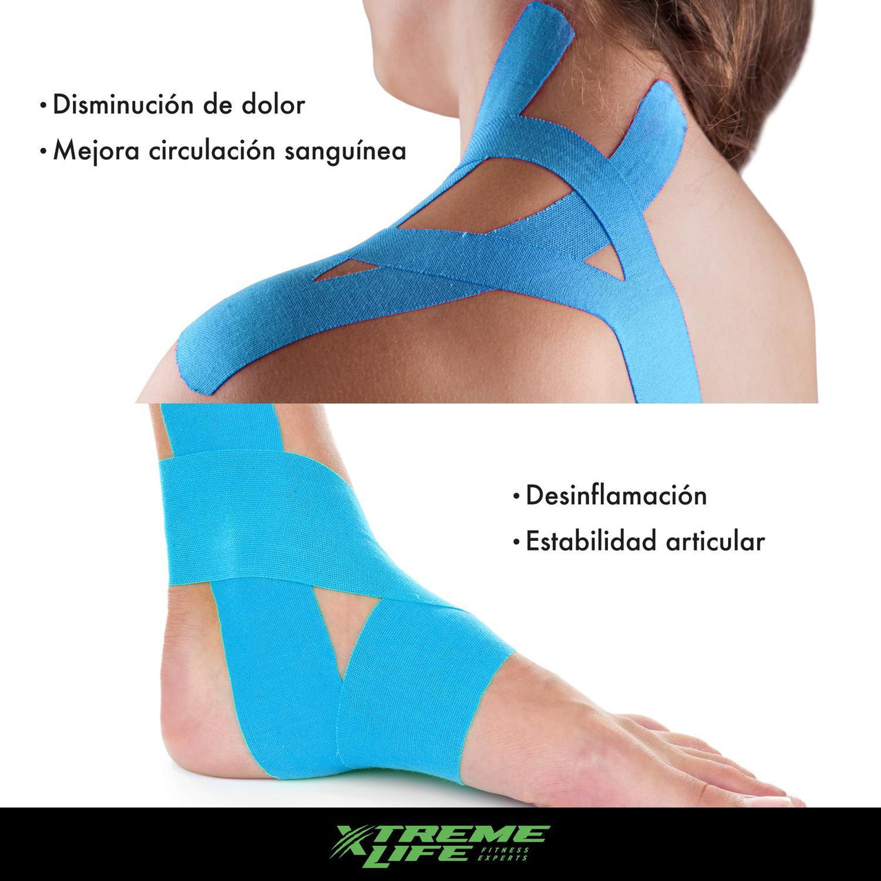 Cinta Kinesiológica Resistente Al Agua Kinesiotape Cinta