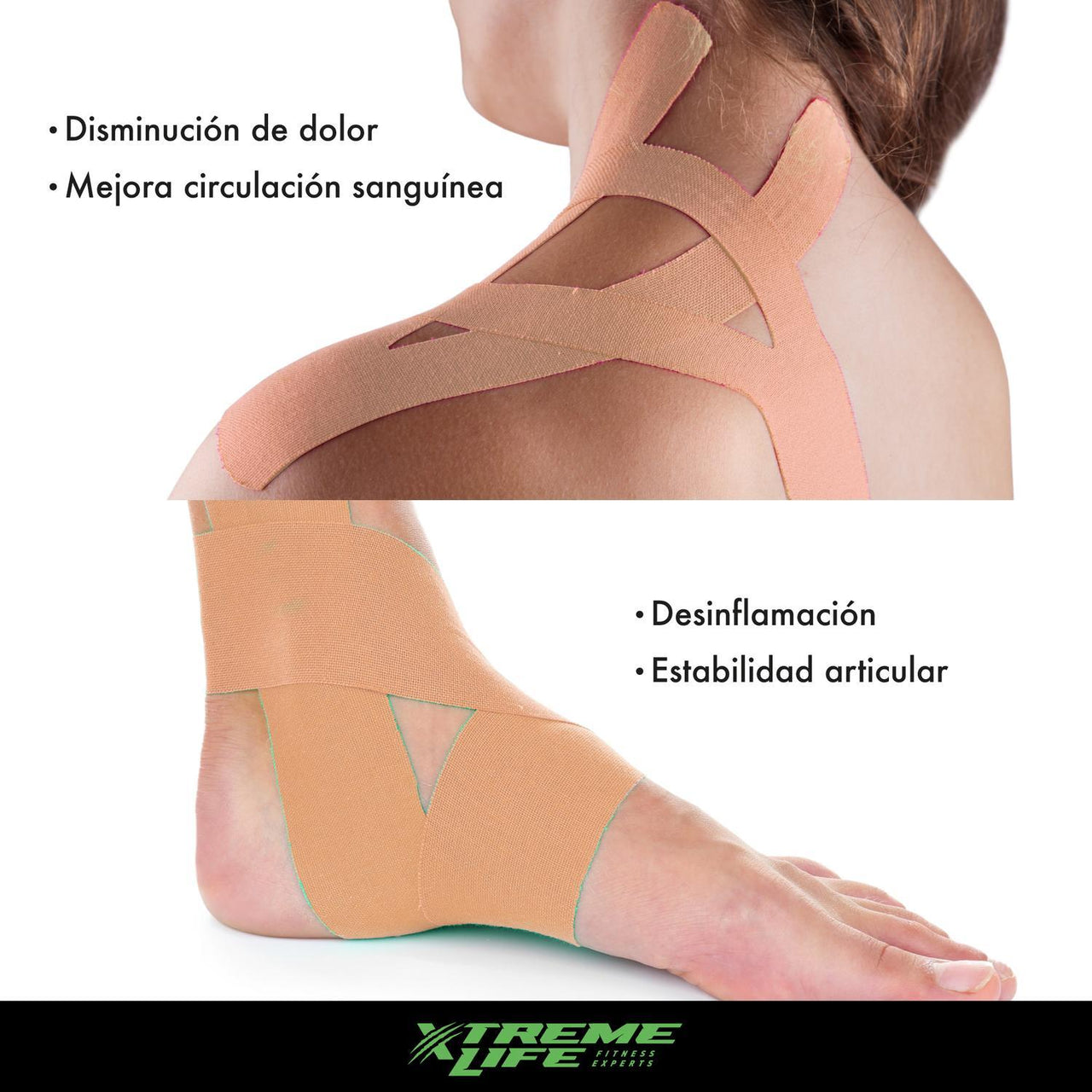 Cinta Kinesiológica Resistente Al Agua Kinesiotape Cinta