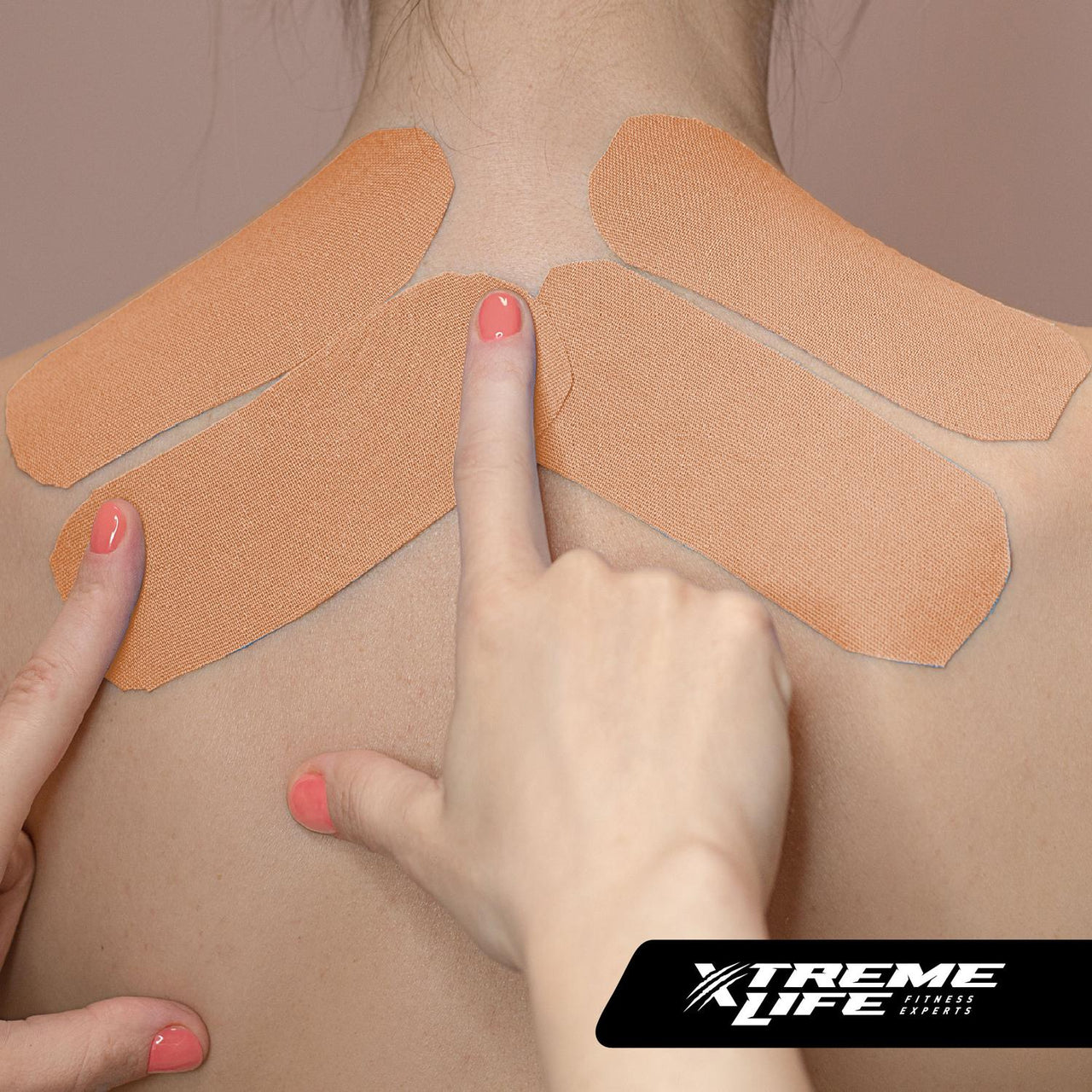 Cinta Kinesiologica Resistente Al Agua Kinesiotape Negro