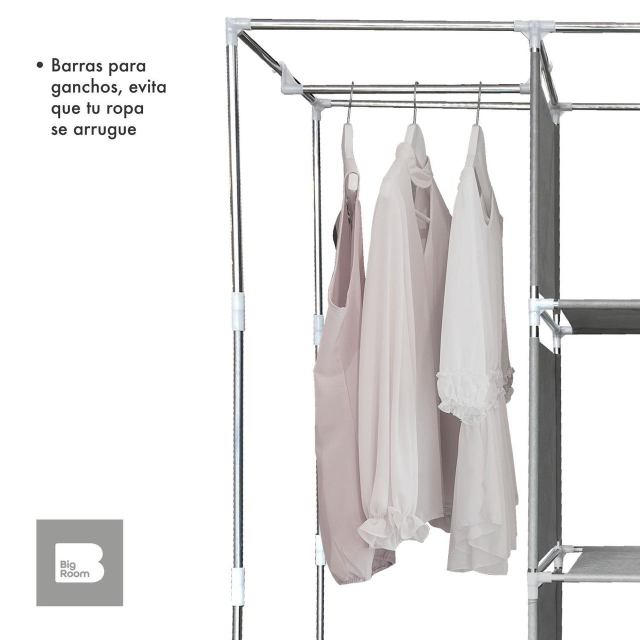 Closet Ropero Armable 3 Puertas Organizador Portatil