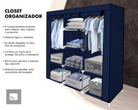 Thumbnail for Closet Ropero Armable 3 Puertas Organizador Portatil