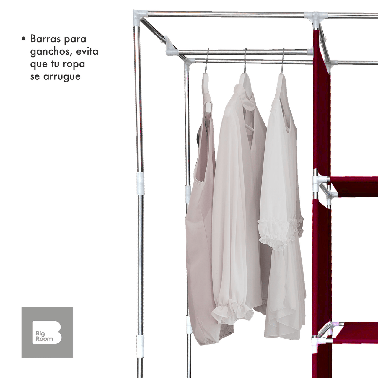 Closet Ropero Armable 3 Puertas Organizador Portatil