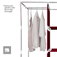 Thumbnail for Closet Ropero Armable 3 Puertas Organizador Portatil