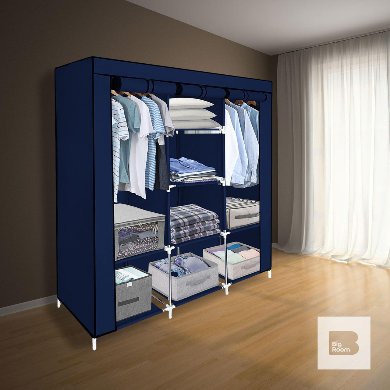 Closet Ropero Armable 3 Puertas Organizador Portatil