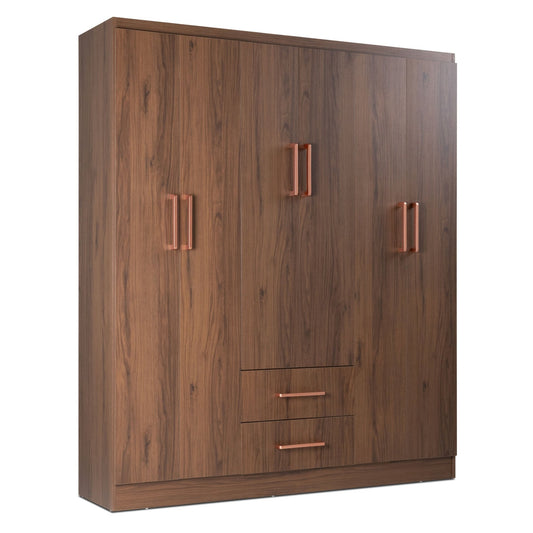 Closet Ropero Armario Mueble Moderno 6 Puertas 2 CajonesDRESMULTI6-CAF