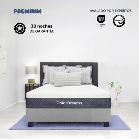 Colchón en Caja Premium Individual 100 cm x 190 cm Modelo SingleDreamer ColorDreamsColchonSINGLEDREAMER