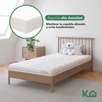 Thumbnail for Colchón Individual Espuma Alta Densidad 15 cm Ergonómico