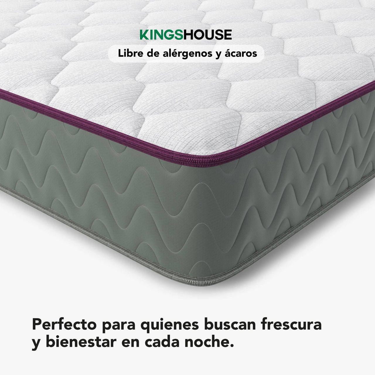 Colchón Individual Espuma Alta Densidad 18 cm Firmeza Media