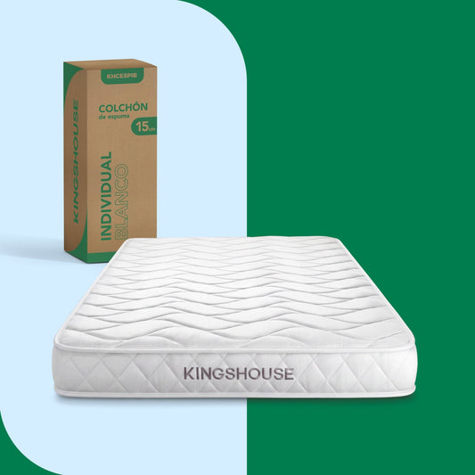 Colchón Individual Kingshouse | Memory Foam 15cm | En CajaKHCESPIB