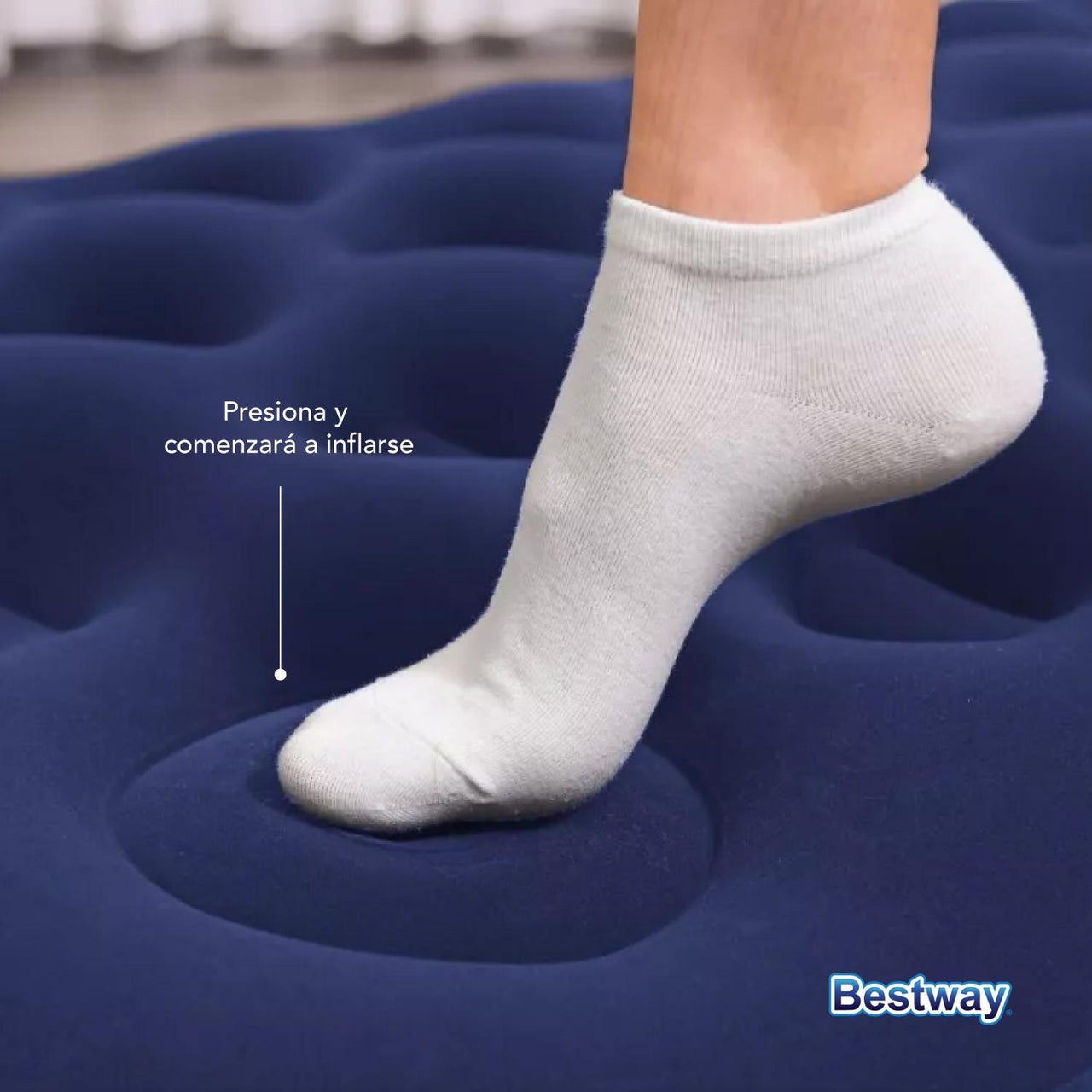 Colchon Inflable Individual Bomba Aire de Pie 67224 Bestway