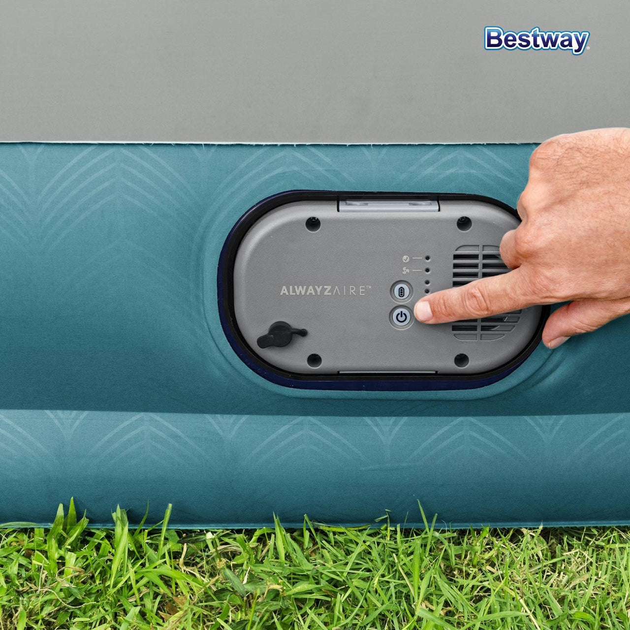 Colchon Inflable Queen Bomba Extraible Recargable Bestway