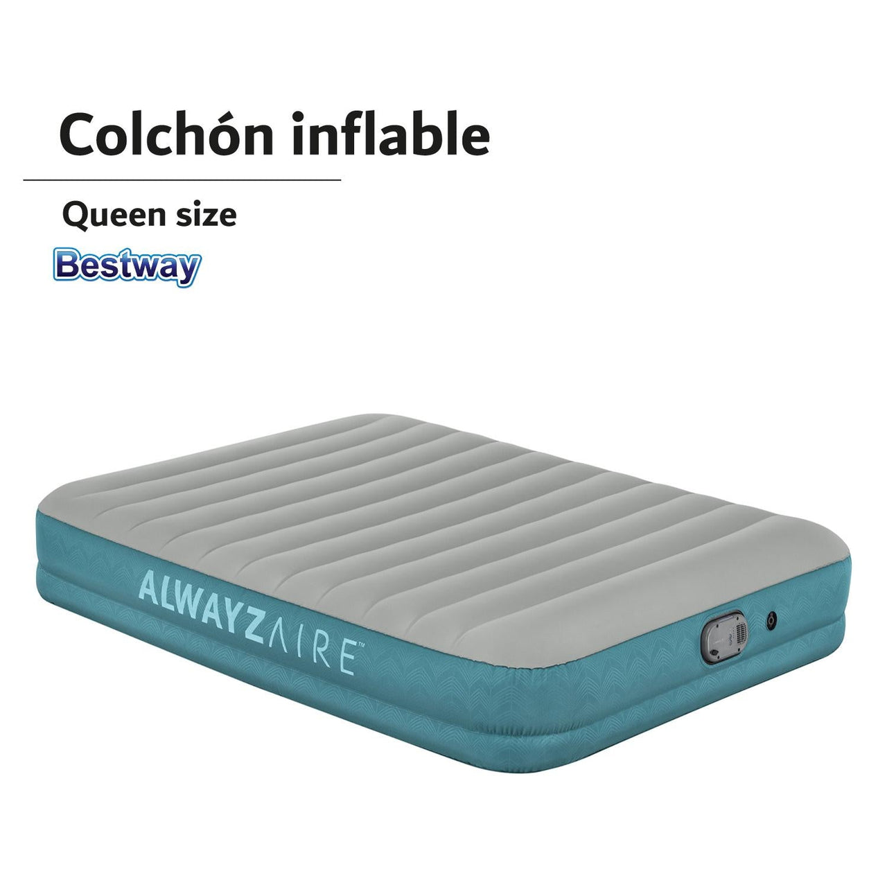 Colchon Inflable Queen Bomba Extraible Recargable Bestway