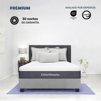 Thumbnail for Colchón King Size En Caja Premium 200x190x23 cm Memory Foam Hipoalergénico KINGDREAMER ColorDreams