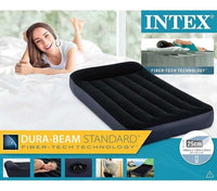 Thumbnail for Colchón Negro Inflable Twin Classic Bolsa Transportar Intex